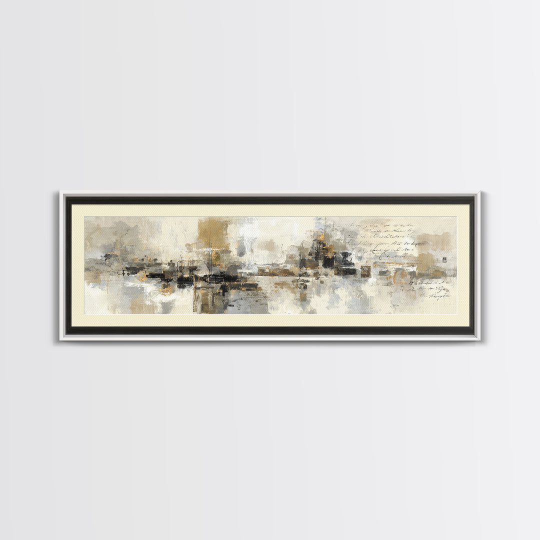 Antique Key and Handwritten Canvas Print, Bed and Breakfast Art, Bedroom Wall Decor, Living Room Decor, Fine Art Print, BAB-3x1-1