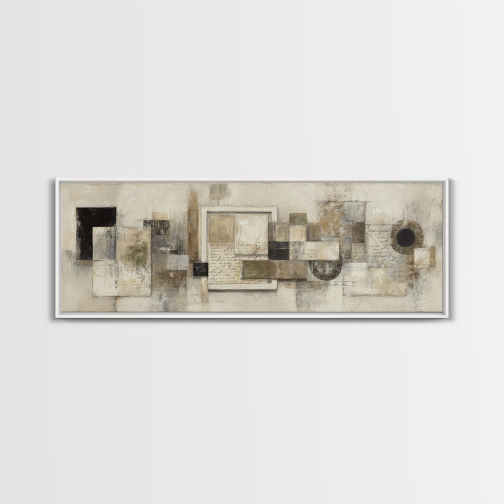 Antique Key and Handwritten Letter Arrangement Without Canvas Print, Bed and Breakfast Art, Neutral Decor, Living Room Decor, BAB-3x1-73