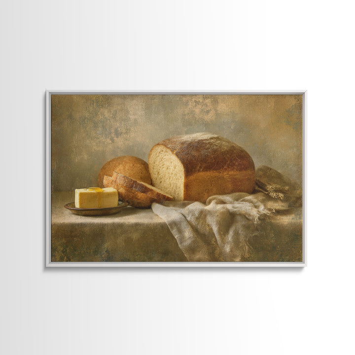 Freshly Baked Bread Canvas Print, Bed and Breakfast Art, Gallery Decor, Living Room Decor, Fine Art, Wall Art, BAB-3x2-48