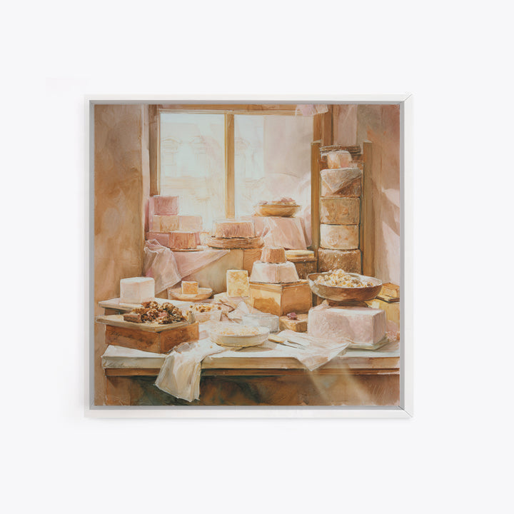 French Patisserie Window Display of Pastel Pastries Canvas Print, Bakery Art, Kids Art, Bakery Decor, Fine Art, Patisserie, BAK-1x1-26