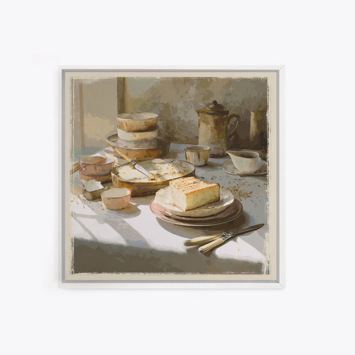 Parisian Dessert Poster Framed Canvas Print, Bakery Art, French Wall Art, Bakery Decor, Fine Art, Patisserie, Room Decor, BAK-1x1-72