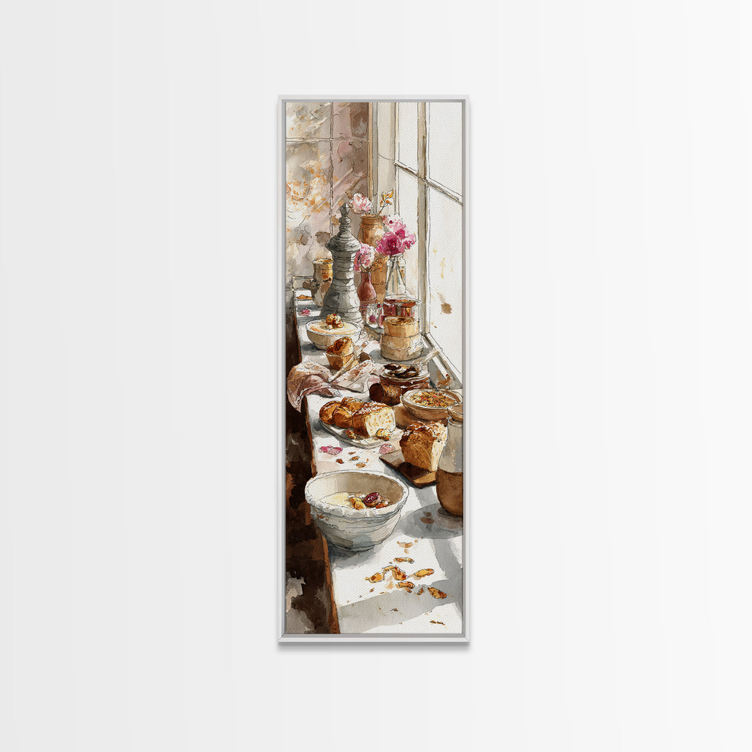 French Patisserie Window Display of Pastel Pastries Canvas Print, Bakery Art, Gallery Decor, Bakery Decor, Fine Art, Patisserie, BAK-1x3-14