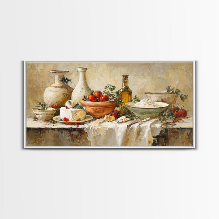 Parisian Dessert Poster Framed Canvas Print, Bakery Art, Statement Artwork, Bakery Decor, Fine Art, Patisserie, Art Print, BAK-2x1-20