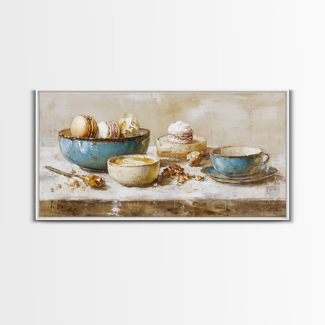 Parisian Dessert Poster Canvas Print, Bakery Art, Printable Art, Bakery Decor, Fine Art, Patisserie, Watercolor Print, BAK-2x1-68