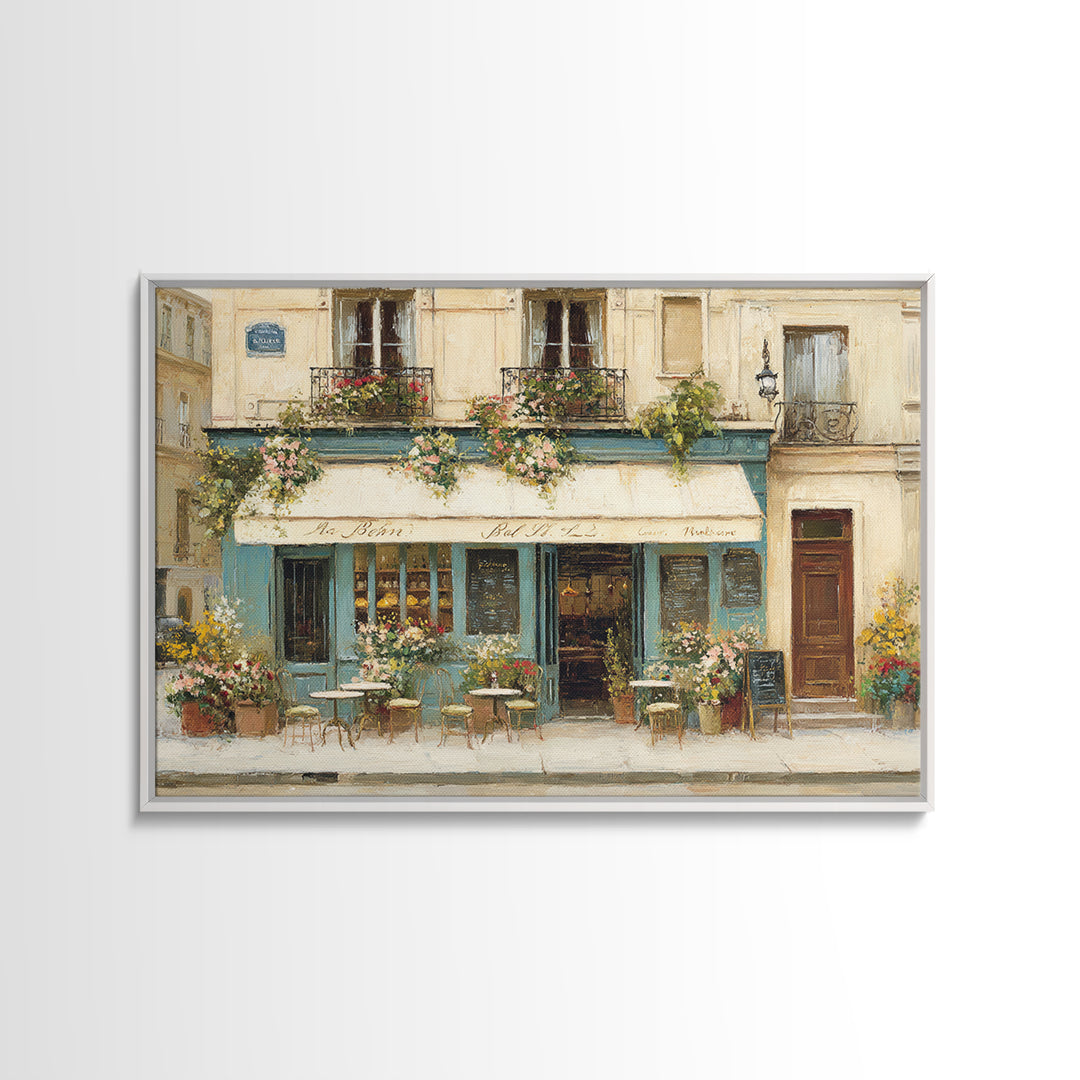 Parisian Dessert Poster Framed Canvas Print, Bakery Art, Kitchen Art Print, Bakery Decor, Fine Art, Patisserie, Modern Decor, BAK-3x2-28
