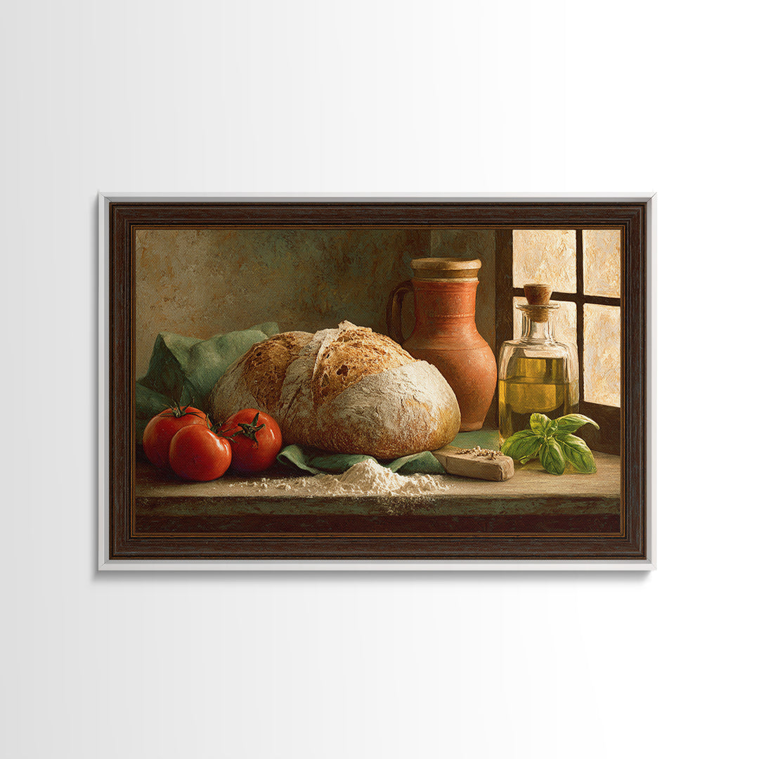 Rustic Loaf of Bread Canvas Print, Bakery Art, Room Decor, Bakery Decor, Fine Art, Patisserie, Digital Print, Printable Art, BAK-3x2-56