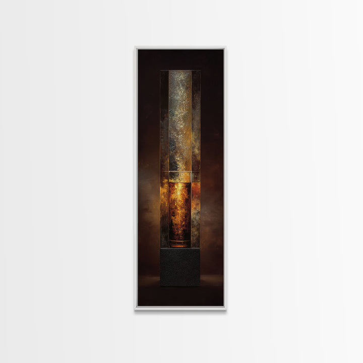 Midnight Manhattan Cocktail Framed Canvas Print, Bar Art, Kitchen Wall Decor, Bar Decor, Fine Art, Bar Cart Art, BAR-1x3-84
