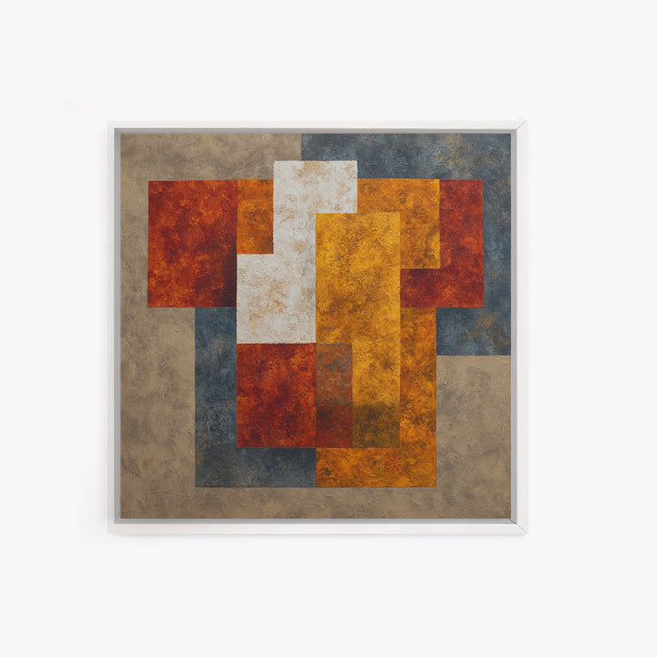 Sports Jersey Abstract Framed Canvas Print, Basement Art, Gallery Decor, Living Room Decor, Abstract Art, Retreat, BAS-1x1-78