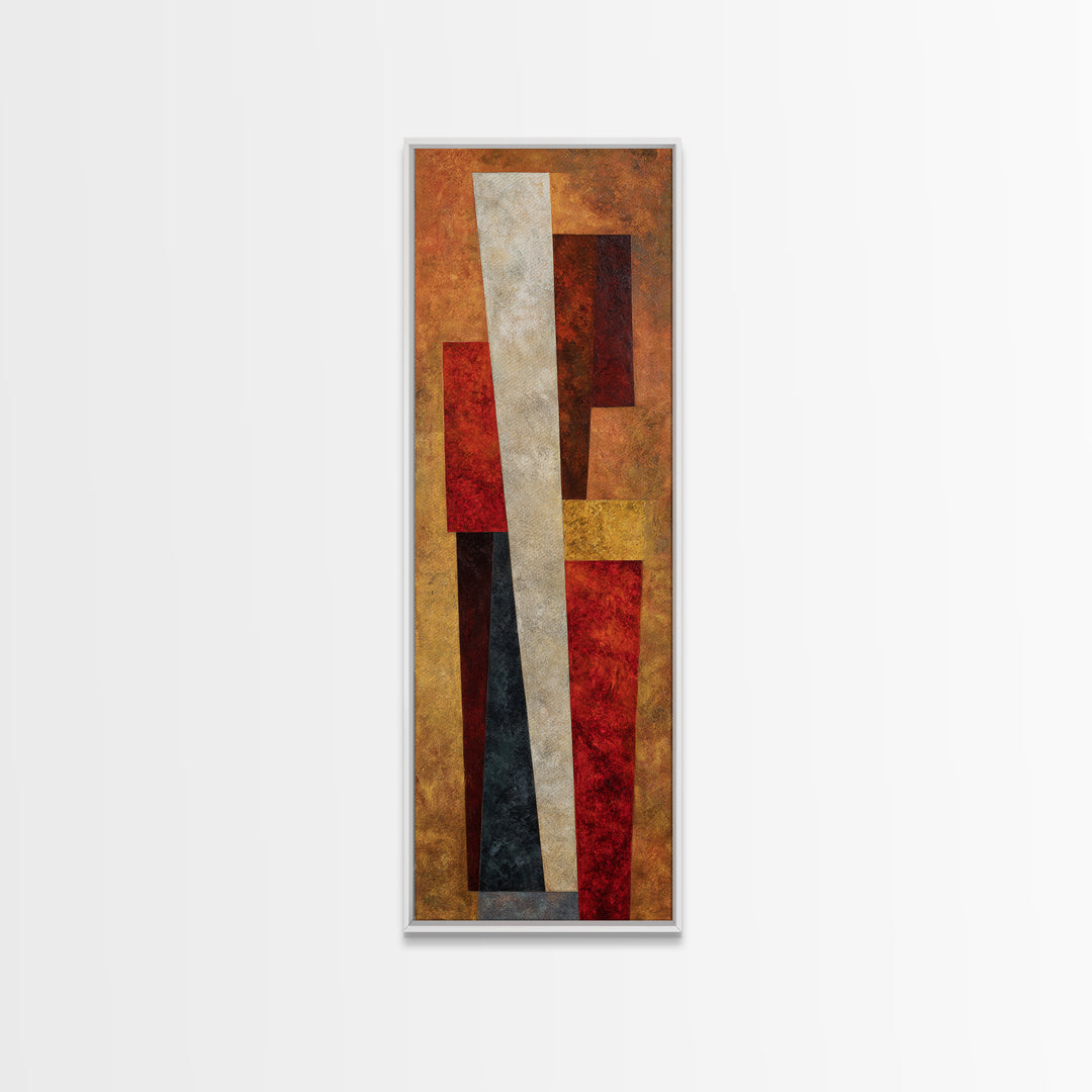 Sports Jersey Abstract Framed Canvas Print, Basement Art, Modern Decor, Living Room Decor, Abstract Art, Retreat, Home Decor, BAS-1x3-66