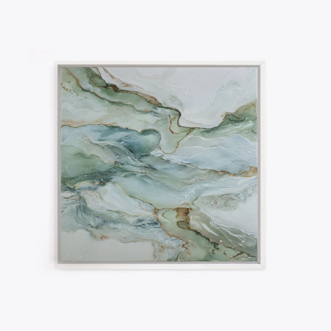 Abstract Marble Texture Framed Canvas Print, Bathroom Art, Dopamine Decor, Bathroom Decor, Abstract Art, Spa, Halloween Art, BAT-1x1-16
