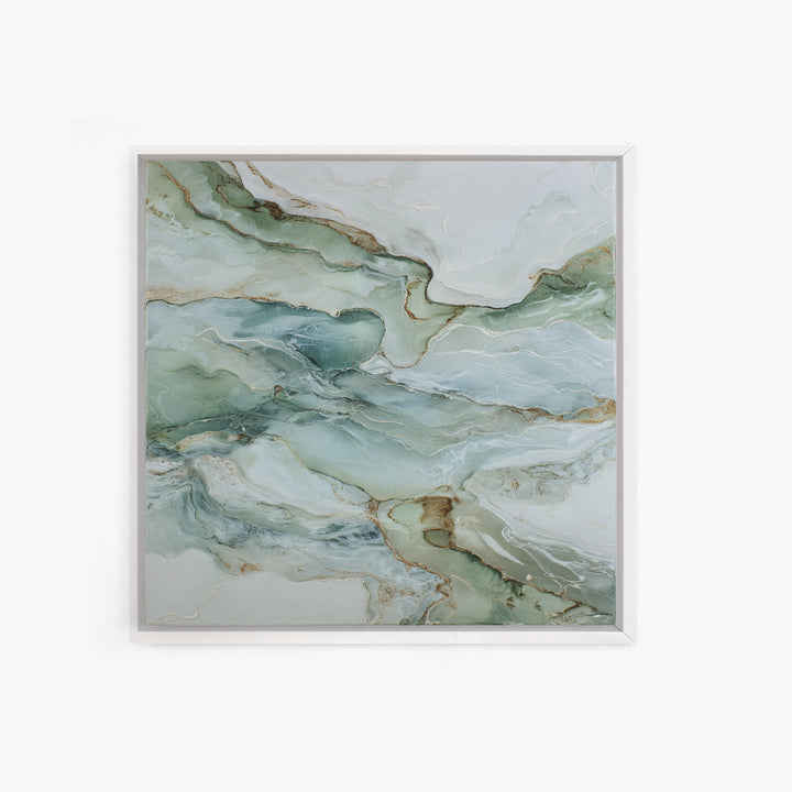 Abstract Marble Texture Framed Canvas Print, Bathroom Art, Dopamine Decor, Bathroom Decor, Abstract Art, Spa, Halloween Art, BAT-1x1-16