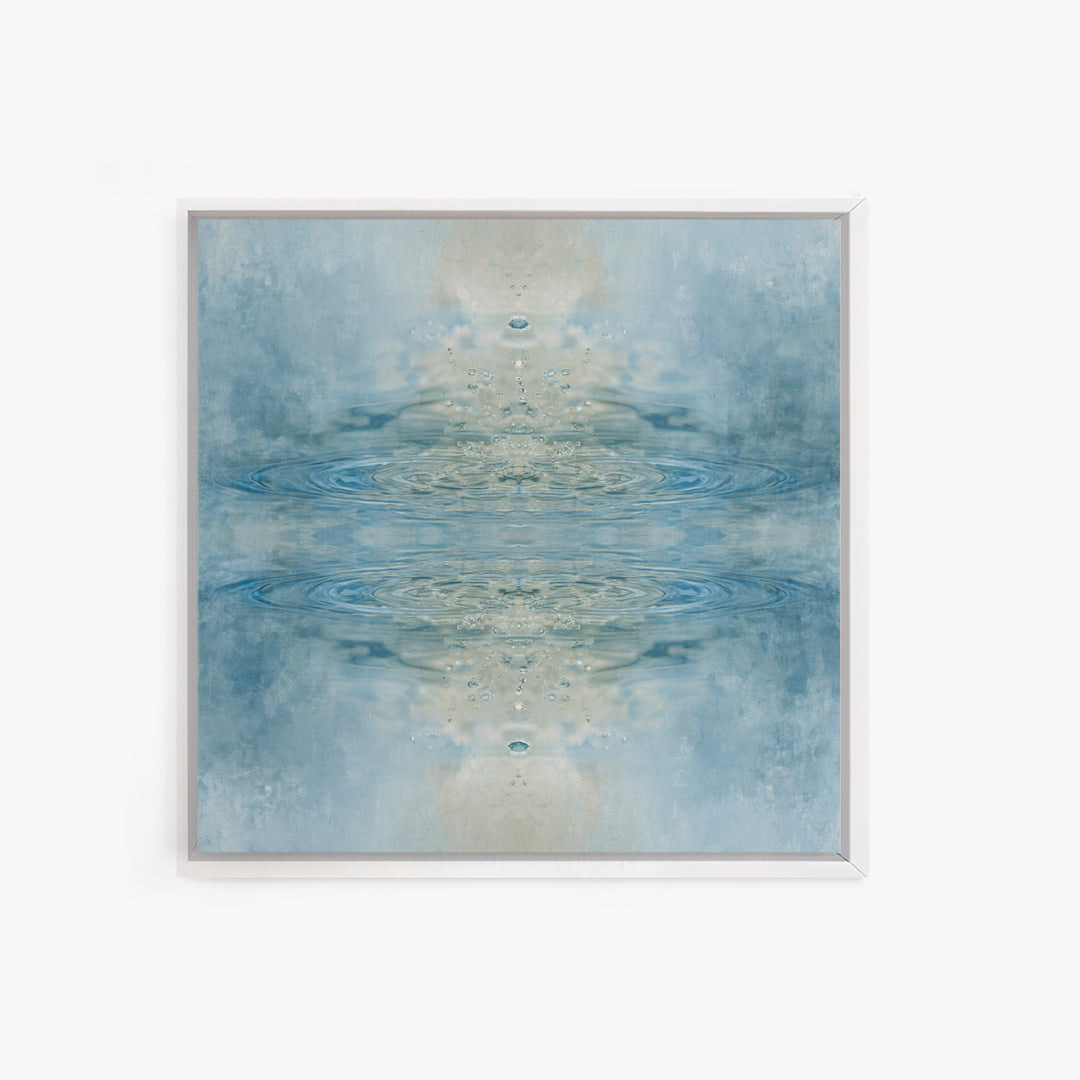Abstract Water Ripples Canvas Print, Bathroom Art, Bathroom Accessories, Bathroom Decor, Abstract Art, Spa, Fine Art Print, BAT-1x1-5