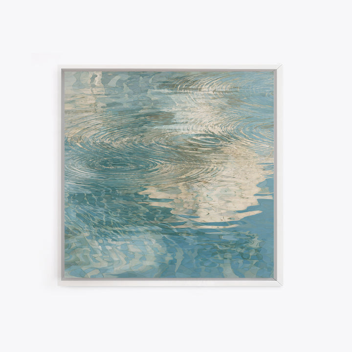 Abstract Water Ripples Canvas Print, Bathroom Art, Modern Decor, Bathroom Decor, Fine Art, Spa, Home Decor, Poster, Digital Art, BAT-1x1-77