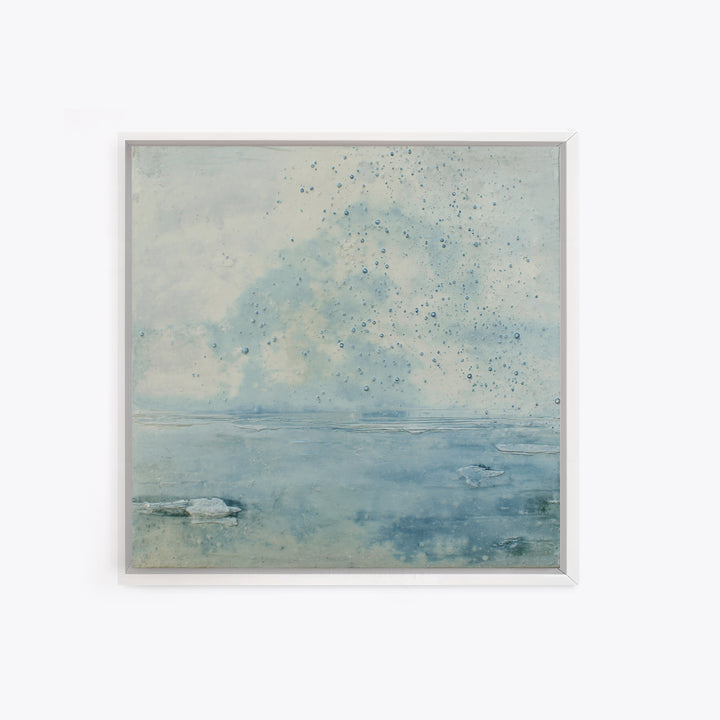 Soft Cloud and Rain Composition Canvas Print, Bathroom Art, Fine Art Print, Bathroom Decor, Fine Art, Spa, Poster, Digital Art, BAT-1x1-91