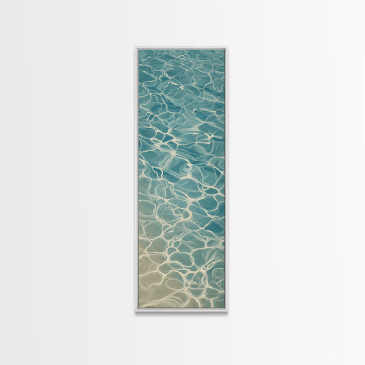 Abstract Water Ripples Canvas Print, Bathroom Art, Modern Decor, Bathroom Decor, Fine Art, Spa, Home Decor, Poster, Digital Art, BAT-1x3-17