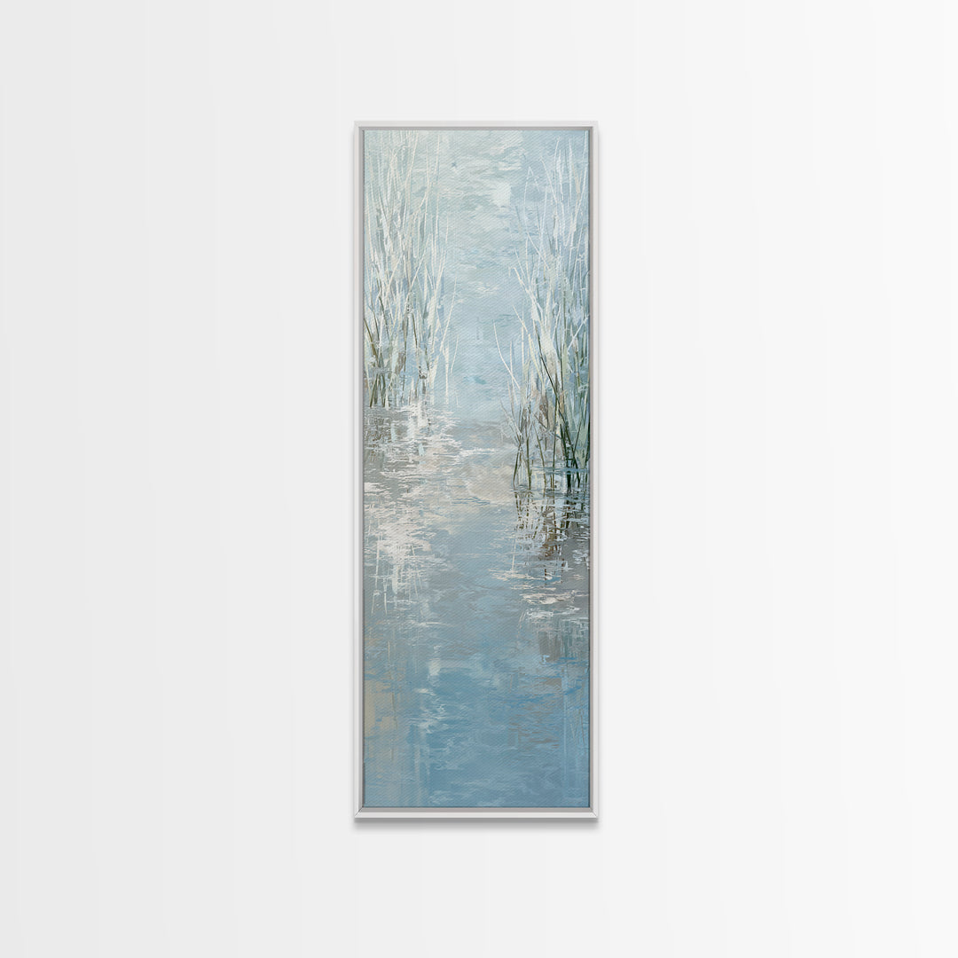 Abstract Water Ripples Canvas Print, Bathroom Art, Fine Art Print, Bathroom Decor, Abstract Art, Spa, Poster, Digital Art, BAT-1x3-65
