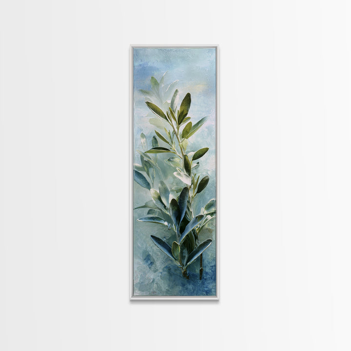 Botanical Bath Herb Arrangement Canvas Print, Bathroom Art, Wall Decor, Bathroom Decor, Fine Art, Spa, Contemporary Art, BAT-1x3-77