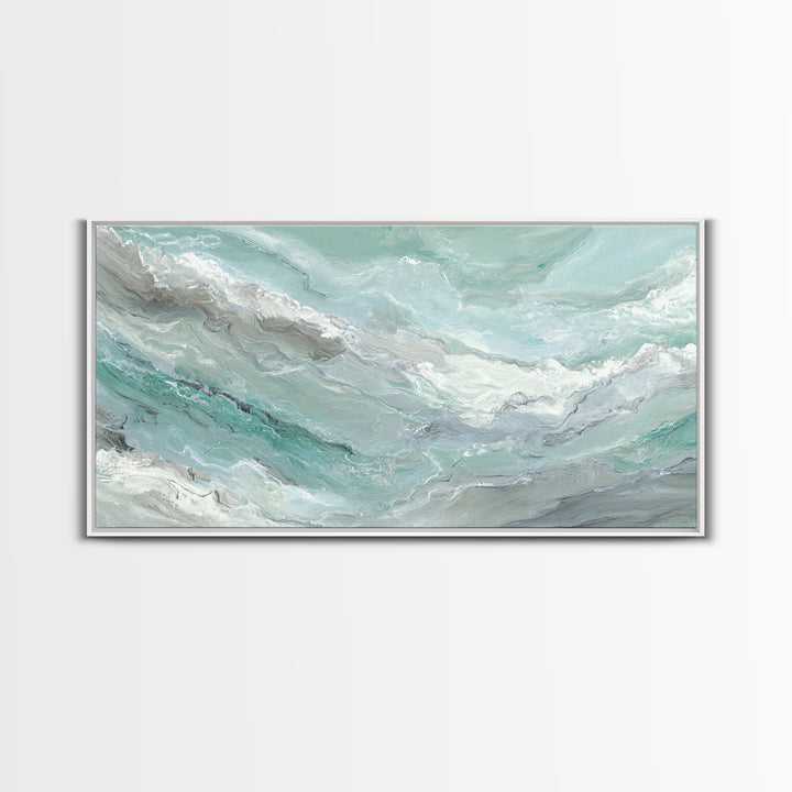 Abstract Marble Texture Canvas Print, Bathroom Art, Contemporary Art, Bathroom Decor, Abstract Art, Spa, Framed Wall Art, BAT-2x1-36
