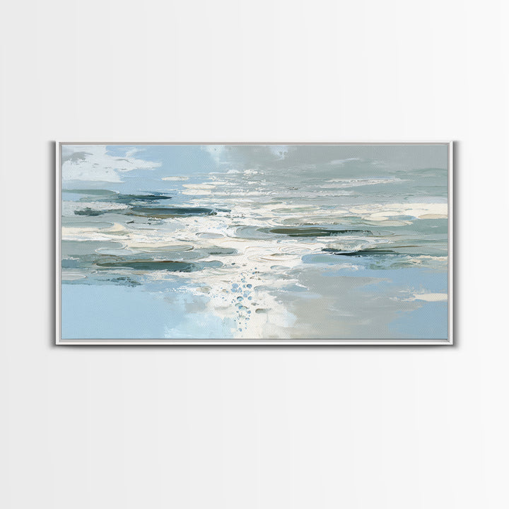 Abstract Water Ripples Canvas Print, Bathroom Art, Wall Art, Bathroom Decor, Abstract Art, Spa, Dog Portrait, Canvas Wall Art, BAT-2x1-49