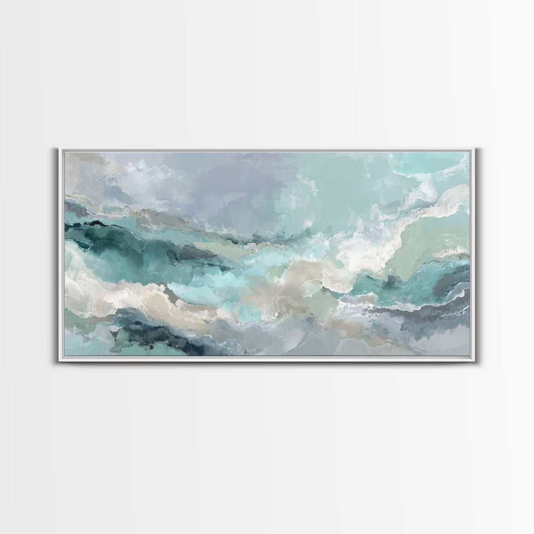 Abstract Marble Texture Framed Canvas Print, Bathroom Art, Bathroom Prints, Bathroom Decor, Abstract Art, Spa, Trendy Wall Art, BAT-2x1-84