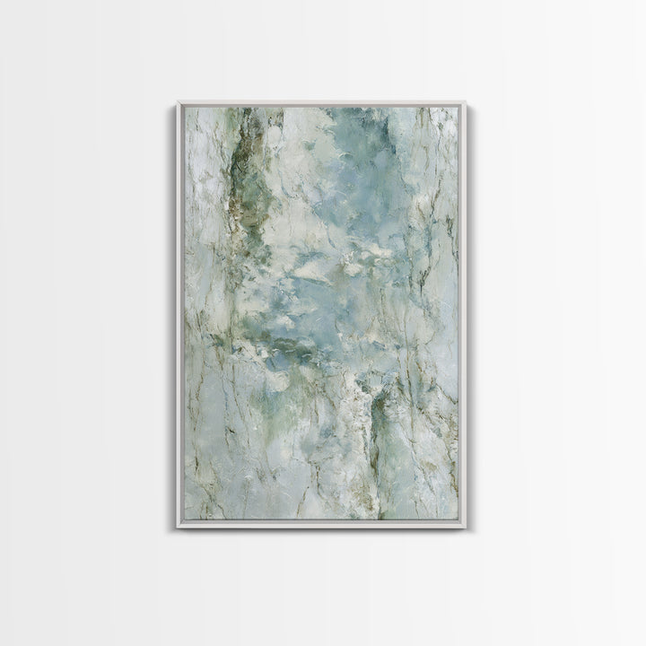 Abstract Marble Texture Framed Canvas Print, Bathroom Art, Dopamine Decor, Bathroom Decor, Abstract Art, Spa, Halloween Art, BAT-2x3-24