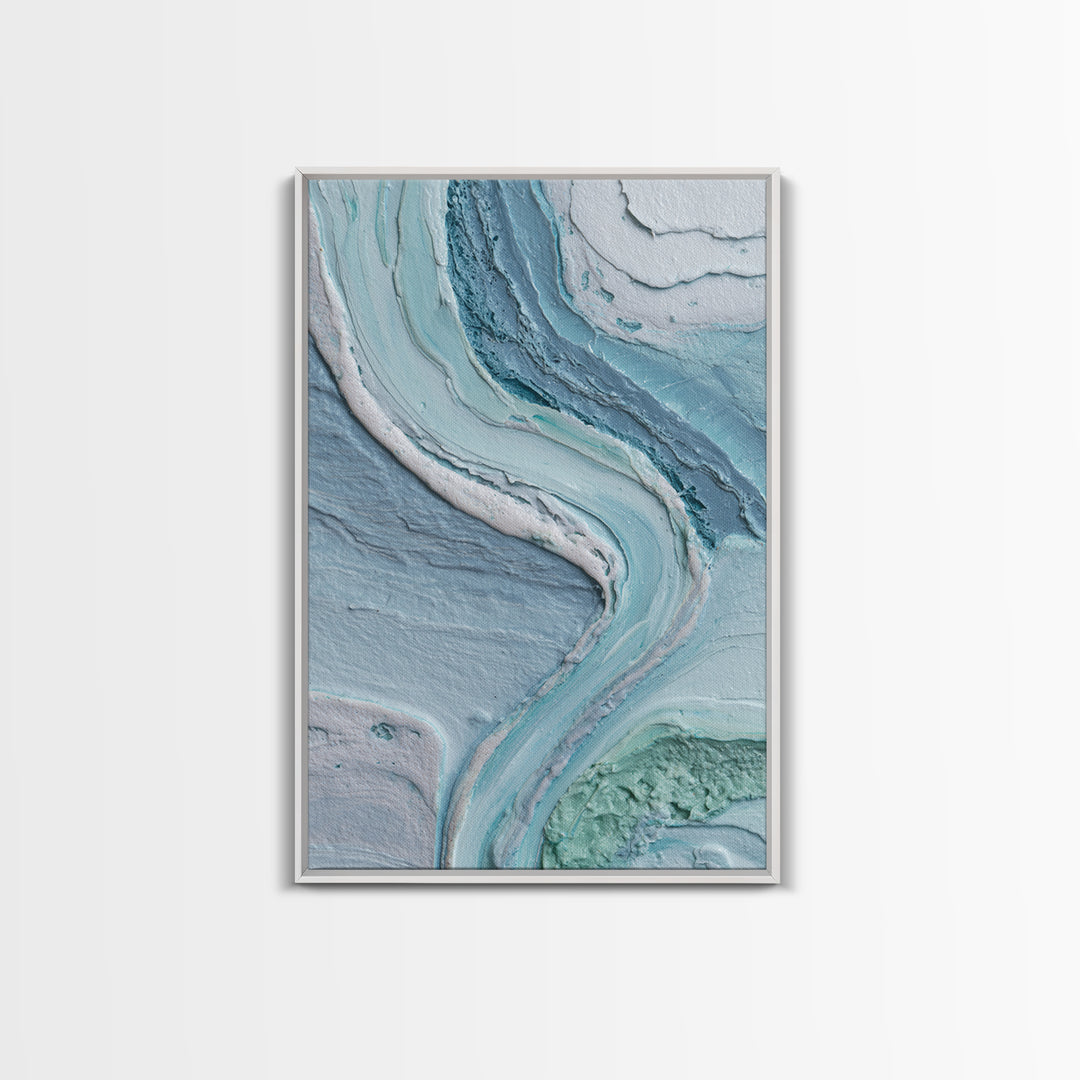 Soft Cloud and Rain Composition Framed Canvas Print, Bathroom Art, Bathroom Wall Decor, Bathroom Decor, Fine Art, Spa, BAT-2x3-3