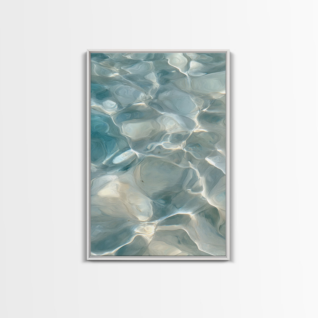 Abstract Water Ripples Canvas Print, Bathroom Art, Home Decor, Bathroom Decor, Fine Art, Spa, Canvas Wall Art, Digital Print, BAT-2x3-61