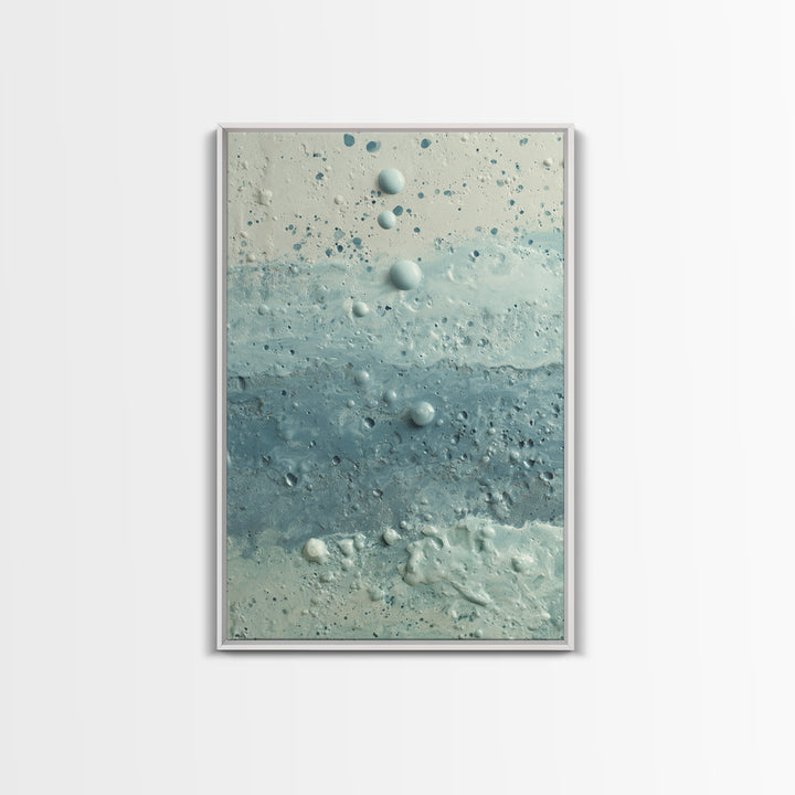 Soft Cloud and Rain Composition Framed Canvas Print, Bathroom Art, Room Decor, Bathroom Decor, Spa, Custom Pet Portrait, BAT-2x3-75