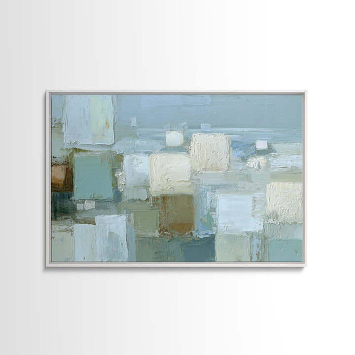 Clean Geometric Forms Canvas Print, Bathroom Art, Bathroom Prints, Bathroom Decor, Spa, Trendy Wall Art, Gallery Decor, BAT-3x2-49