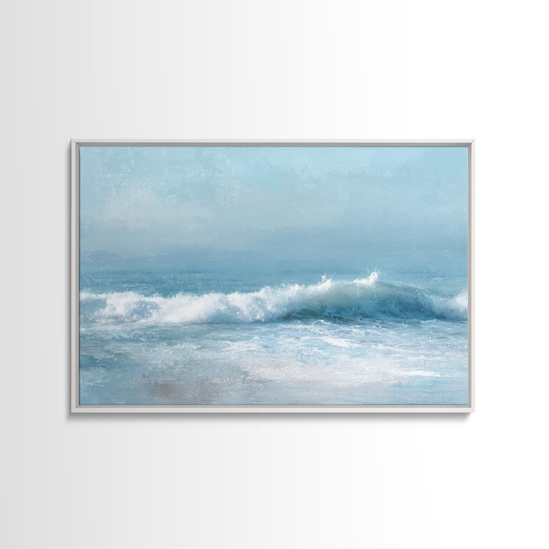 Calming Blue Ocean Wave Study Canvas Print, Bathroom Art, Bathroom Wall Decor, Bathroom Decor, Fine Art, Spa, Bathroom Print, BAT-3x2-53