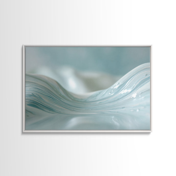 Soft Cloud and Rain Composition Framed Canvas Print, Bathroom Art, Bathroom Print, Bathroom Decor, Fine Art, Spa, BAT-3x2-95