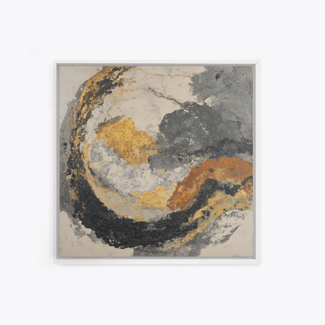 Abstract Marble Texture Canvas Print, Black and White Art, Original Art, Living Room Decor, Abstract Art, Monochrome, BAW-1x1-15