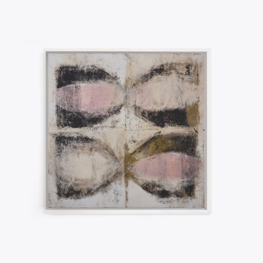 Abstract Charcoal Gestures on White Paper Canvas Print, Black and White Art, Printable Art, Living Room Decor, Monochrome, BAW-1x1-52