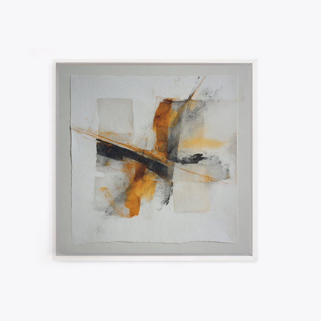 Abstract Charcoal Gestures on White Paper Canvas Print, Black and White Art, Retro Wall Art, Living Room Decor, Abstract Art, BAW-1x1-76