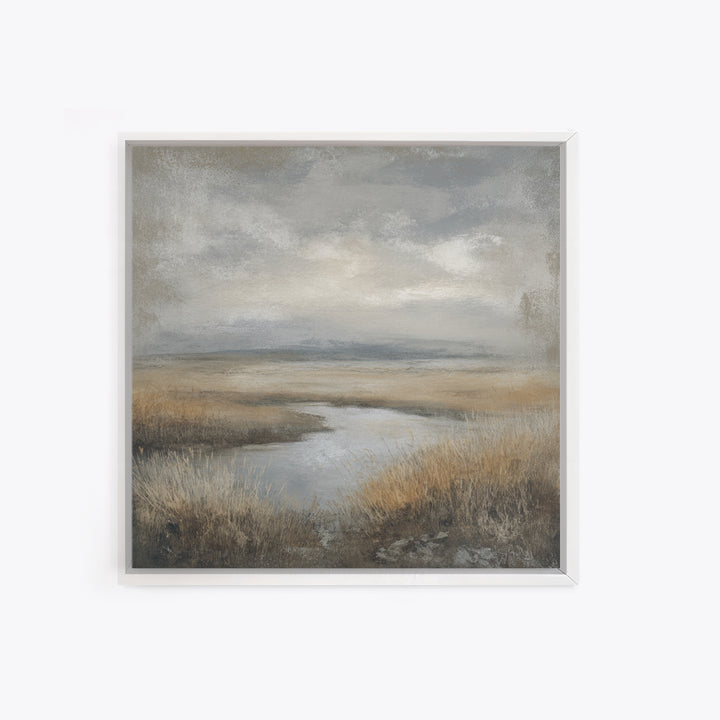 Misty Bridge Landscape Canvas Print, Black and White Art, Room Decor, Living Room Decor, Fine Art, Monochrome, Art Print, BAW-1x1-91