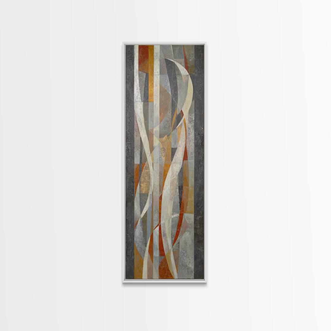 Abstract Marble Texture Framed Canvas Print, Black and White Art, Neutral Decor, Living Room Decor, Fine Art, Monochrome, BAW-1x3-75