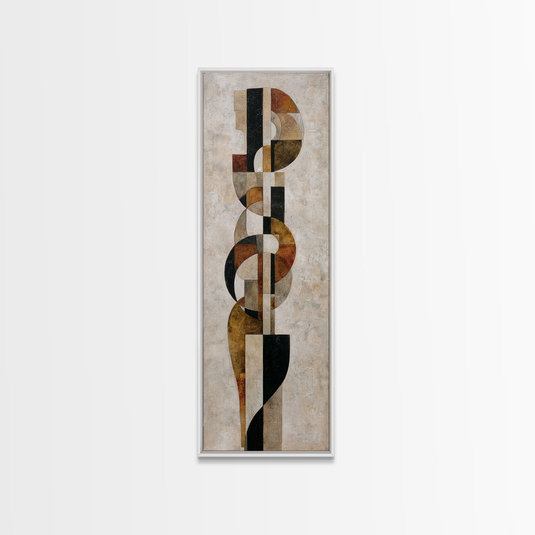 Monochrome Female Profile Canvas Print, Black and White Art, Printable, Living Room Decor, Abstract Art, Monochrome, BAW-1x3-85