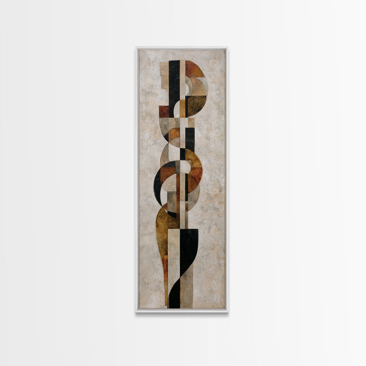 Monochrome Female Profile Canvas Print, Black and White Art, Printable, Living Room Decor, Abstract Art, Monochrome, BAW-1x3-85