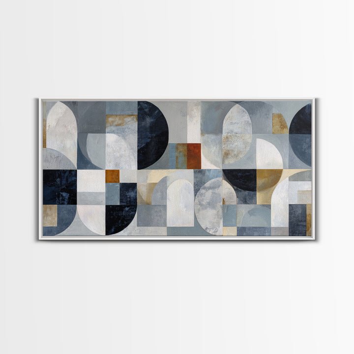 Abstract Marble Texture Framed Canvas Print, Black and White Art, Wall Art, Living Room Decor, Abstract Art, Monochrome, BAW-2x1-35
