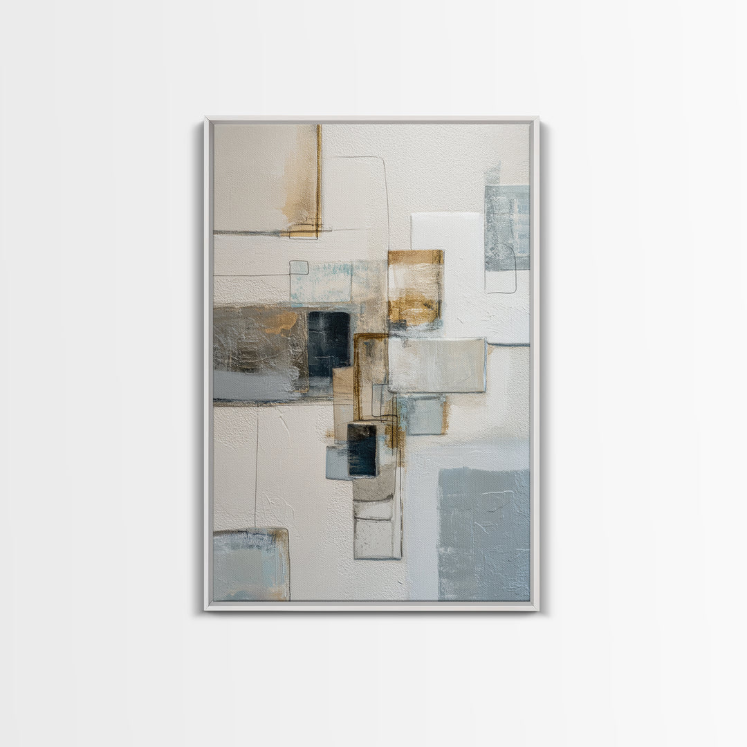 Minimal Face Pair Drawn Framed Canvas Print, Black and White Art, Art, Living Room Decor, Fine Art, Monochrome, Original Art, BAW-2x3-22