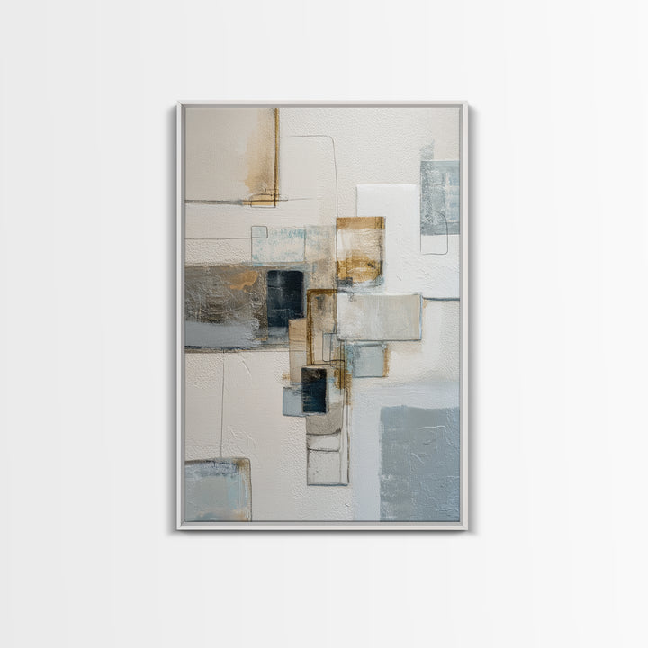 Minimal Face Pair Drawn Framed Canvas Print, Black and White Art, Art, Living Room Decor, Fine Art, Monochrome, Original Art, BAW-2x3-22