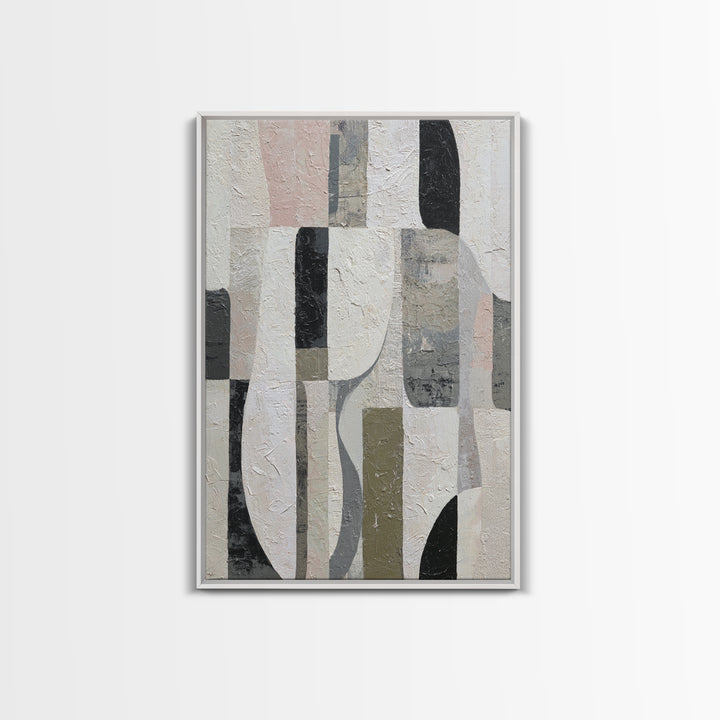Abstract Marble Texture Canvas Print, Black and White Art, Apartment Decor, Living Room Decor, Monochrome, Photo Prints, BAW-2x3-71