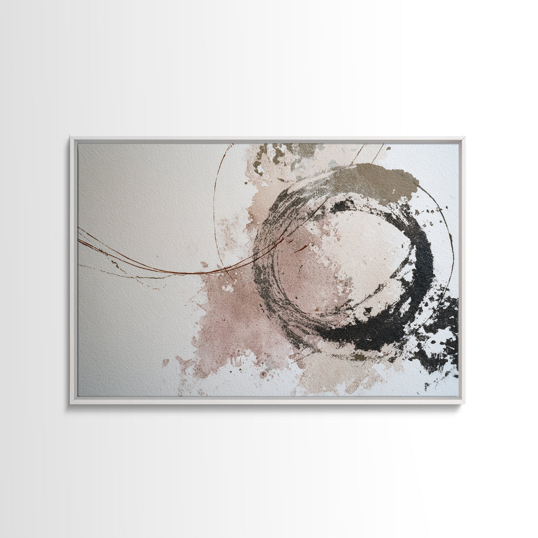 Abstract Charcoal Gestures on White Paper Canvas Print, Black and White Art, Room Decor, Living Room Decor, Abstract Art, BAW-3x2-56