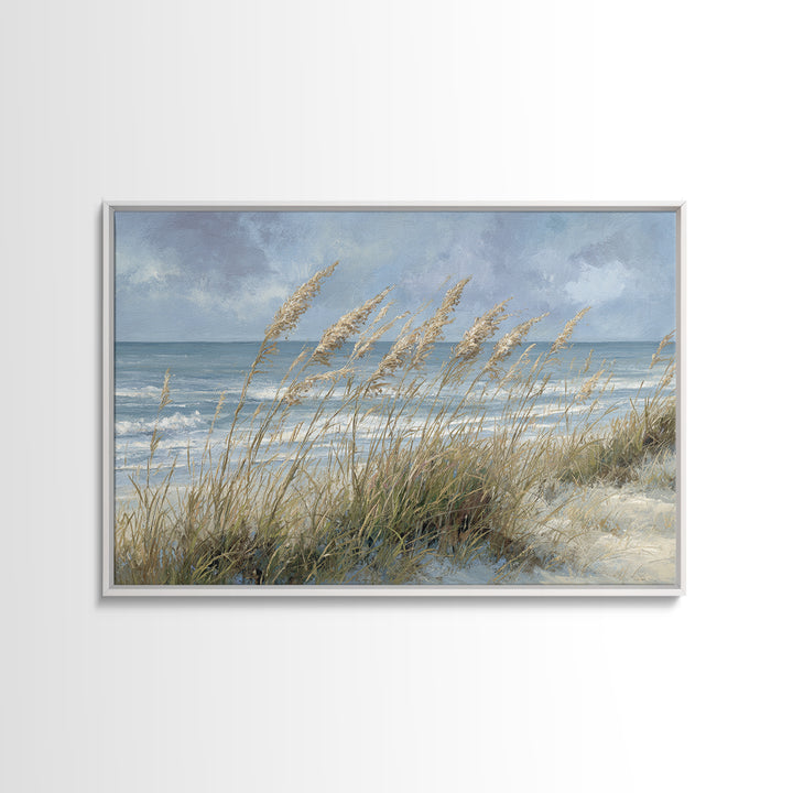 Sea Oats Swaying Canvas Print, Beach Art, Nautical Decor, Coastal Decor, Fine Art, Shore, Modern Decor, Fine Art Print, BEA-3x2-33