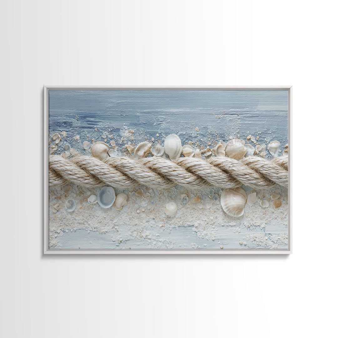 Seashell Collection Painted Like Natural Specimens Canvas Print, Beach Art, Statement Artwork, Coastal Decor, Shore, BEA-3x2-80