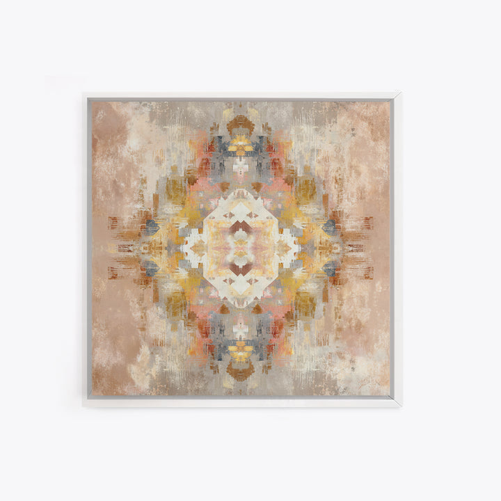 Tribal Neutral Pattern Canvas Print, Boho Art, Set of 3 Prints, Living Room Decor, Fine Art, Bohemian, Contemporary Art, BOH-1x1-14