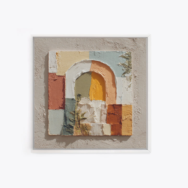 Neutral Rainbow Arches Canvas Print, Boho Art, Artwork, Living Room Decor, Fine Art, Bohemian, Boho Decor, Living Room Wall Art, BOH-1x1-3