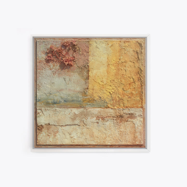 Earth Tone Mountain and River Abstraction Canvas Print, Boho Art, Modern Decor, Living Room Decor, Fine Art, Bohemian, BOH-1x1-59