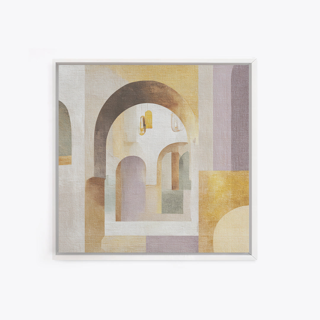 Neutral Rainbow Arches Canvas Print, Boho Art, Art Print, Living Room Decor, Fine Art, Bohemian, Digital Print, Printable Art, BOH-1x1-99