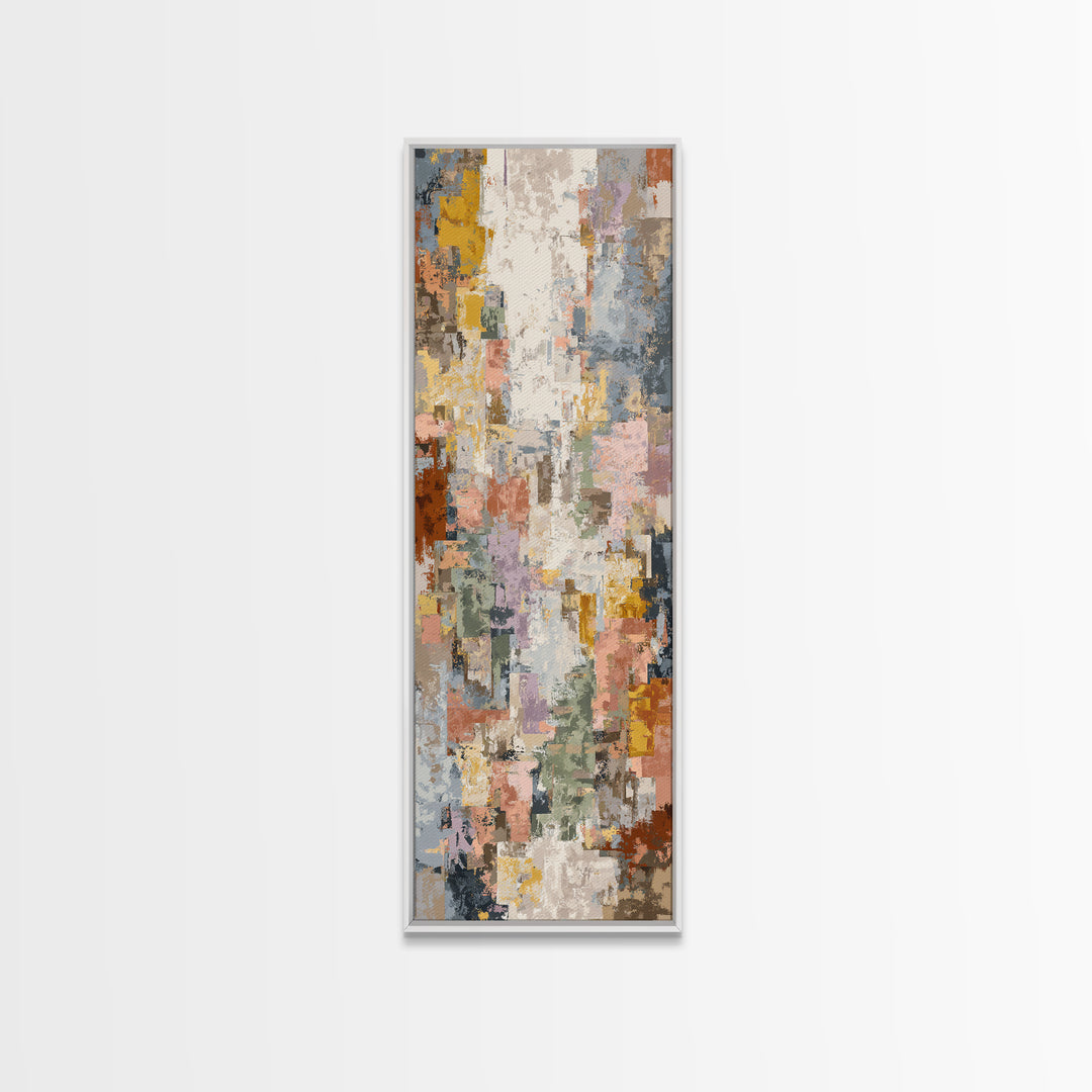 Tribal Neutral Pattern Canvas Print, Boho Art, Modern Decor, Living Room Decor, Fine Art, Bohemian, Wall Decor, Prints, BOH-1x3-2